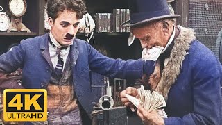 Charlie Chaplin - The Pawnshop (1916) Colourised, Remastered 4K 60FPS