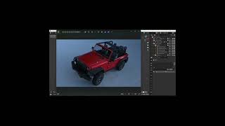 My Blender Cars   Episode 1 Wrangler Jeep   Highlights #blender3dmodel  #blender3dmodelling #blender