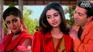 Saathiya Bin Tere Dil Mane Na 4K Video Song - Sunny Deol | Kumar Sanu | Tabu | Shilpa Shetty