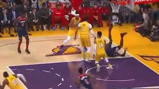 Anthony Davis BLOCKED Rui Hachimura | Wizards vs Lakers 11.29.2019