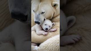 Polar bears, warmth in the ice fields#animals #cute #bears #shorts