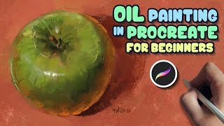 How to Paint an Apple with Oils in Procreate | Beginner Tutorial