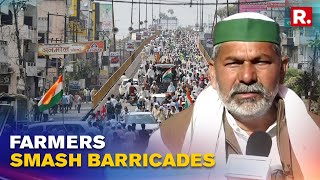 Thousands Of Farmers Gherao Karnal Secretariat \u0026 Smash Barricades To Protest Lathi-charge