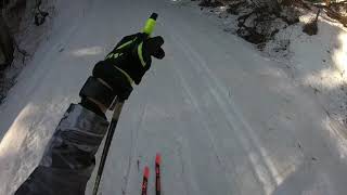 白馬スノーハープ　Aコース5km クロスカントリースキー　[GoPro] Cross-country Skiing!