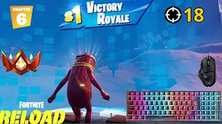 Fortnite Gameplay Ranked Reload Champion! | High Kill Gameplay (Keyboard \u0026 Mouse) 4K 144FPS