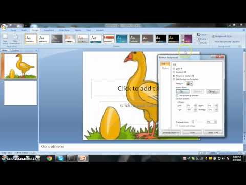 How to Change Background of Microsoft Office PowerPoint 2007 How to Change Background of Microsoft Office PowerPoint 2007