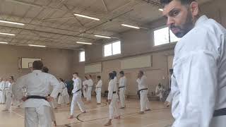 Sensei Alan Campbell 7th Dan breaking down the kata Bassai Dai at JKS Harrow Shotokan on 4/7/21