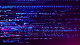 stock footage abstract technology background binary data and streaming code d animation