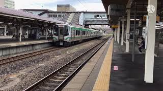 E721系1000番台試運転福島駅発車