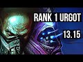 URGOT vs JAX (TOP) | Rank 1 Urgot, 1.3M mastery, 9/2/6, 300+ games | EUW Grandmaster | 13.15