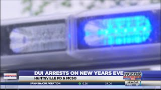 DUI arrests in Huntsville over NYE