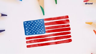 Drawing the American Flag with Python Turtle