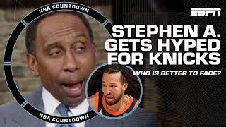 ORANGE AND BLUE SKIES 🙌 Stephen A. gets HYPED for New York Knicks' playoff future | NBA Countdown
