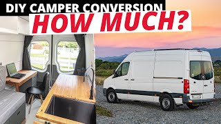 The ACTUAL Build Cost of my DIY Camper Van Conversion