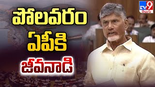 పోలవరం ఏపీకి జీవనాడి : CM Chandrababu Speech | AP Assembly 2024 - TV9