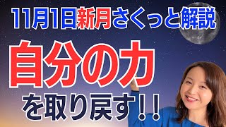 【11月1日🌚新月】100%の力を発揮！自由に自分らしく生きる道を歩き始める✨／占星術でみる新月のメッセージ