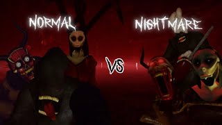 Nightmare Mode Vs Normal Jumpscares (The Mimic)