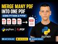 Learn how to merge multiple PDF files into a single PDF using Python!