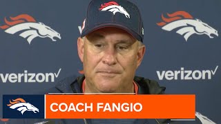 Coach Fangio: ''We're not doing enough good things that the good teams that win do'