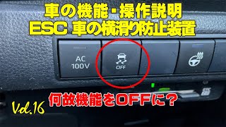 カローラツーリングの機能「ESC 横滑り防止装置」逆に横滑り機能をOFFするスイッチもあるのは何故