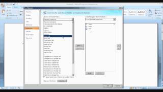 How to customise the Quick Access Toolbar in Microsoft Office 2007