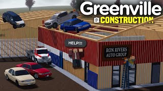 Dealership CONSTRUCTION SPECIAL ROLEPLAY! (Ron Rivers Auto Group) - Roblox Greenville