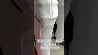 moonwalkr batting leg guard 2.0 toughness test 😍😍😍.... awesome product