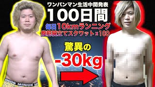 83kgのデブが100日間毎日ワンパンマン筋トレをした結果がヤバすぎた...