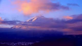 昨日の自宅２階から撮影した富士山。2023.2.15