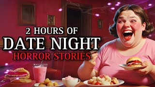 20 TRUE Date Night Horror Stories MEGA COLLECTION | (#scarystories) Ambient Fireplace