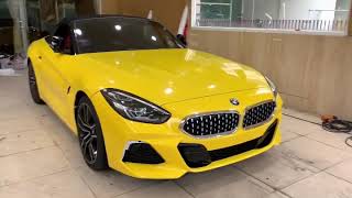 New BMW Z4 2019 Wrapped Gloss Yellow