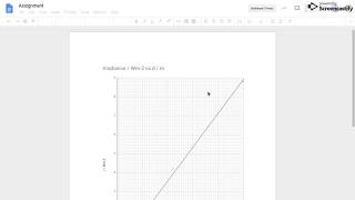 Google sheets for graph drawing in physics