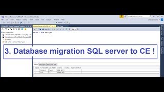 Database migration from SQL server to SQL compact or vice versa