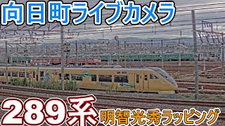 【向日町ライブカメラ】289系明智光秀ラッピング