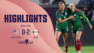 W GOLD CUP Group Stage | United States 0-2 Mexico