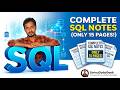 🎯 SQL Complete Notes 📘 | Beginner ➡️ Advanced 🚀 in One Guide