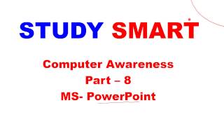 MS OFFICE- PowerPoint | Facts | Shortcut keys | Computer Awareness [in Hindi] Part 8