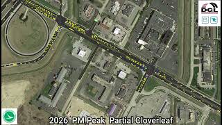 I-75 Feasibility Simulation 2026 PM Peak Partial Cloverleaf