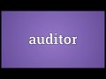 auditor meaning