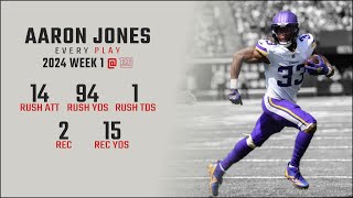 Aaron Jones Week 1 Replay: Every Run, Target, and Catch @ New York Giants