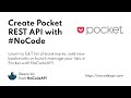 Create Pocket REST API with #NoCode