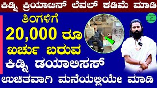 20,000 ರೂ ಕಿಡ್ನಿ ಡಯಾಲಿಸೆಸ್ ಇನ್ಮುಂದೆ ಫ್ರೀ ಯಾಗಿ ಮನೆಯಲ್ಲಿಯೇ ಮಾಡಿ | Kidney Dialysis Home Remedy Kannada