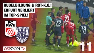 Rudelbildung & ROT! Heißes Top-Spiel in Erfurt: Rot-Weiß Erfurt - Babelsberg | Regionalliga Nordost