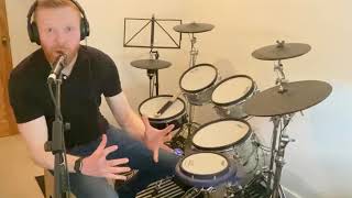 One Minute Drum Lesson - How to play fast, smooth hi-hat in drum grooves (Moeller Technique)