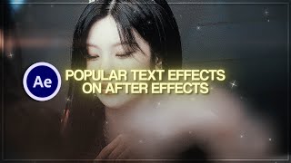 POPULAR TEXT EFFECTS TUTORIAL ON (AFTER EFFECTS)