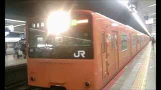 [走行音]大和路線　平日夜1本のみの運用、201系(大阪環状線所属車)区間快速大阪方面行きの走行音「久宝寺〜天王寺」