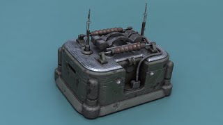 Military Radio  Modo 3D Modeling