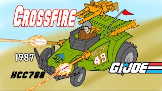 HCC788 - 1987 CROSSFIRE R/C car and RUMBLER Vintage G.I. Joe toy review!