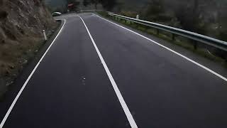 FPV flight on a mountain road in Cyprus