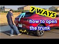 seven ways to open the trunk - (for automated lift gate) | Ford Mustang Mach E